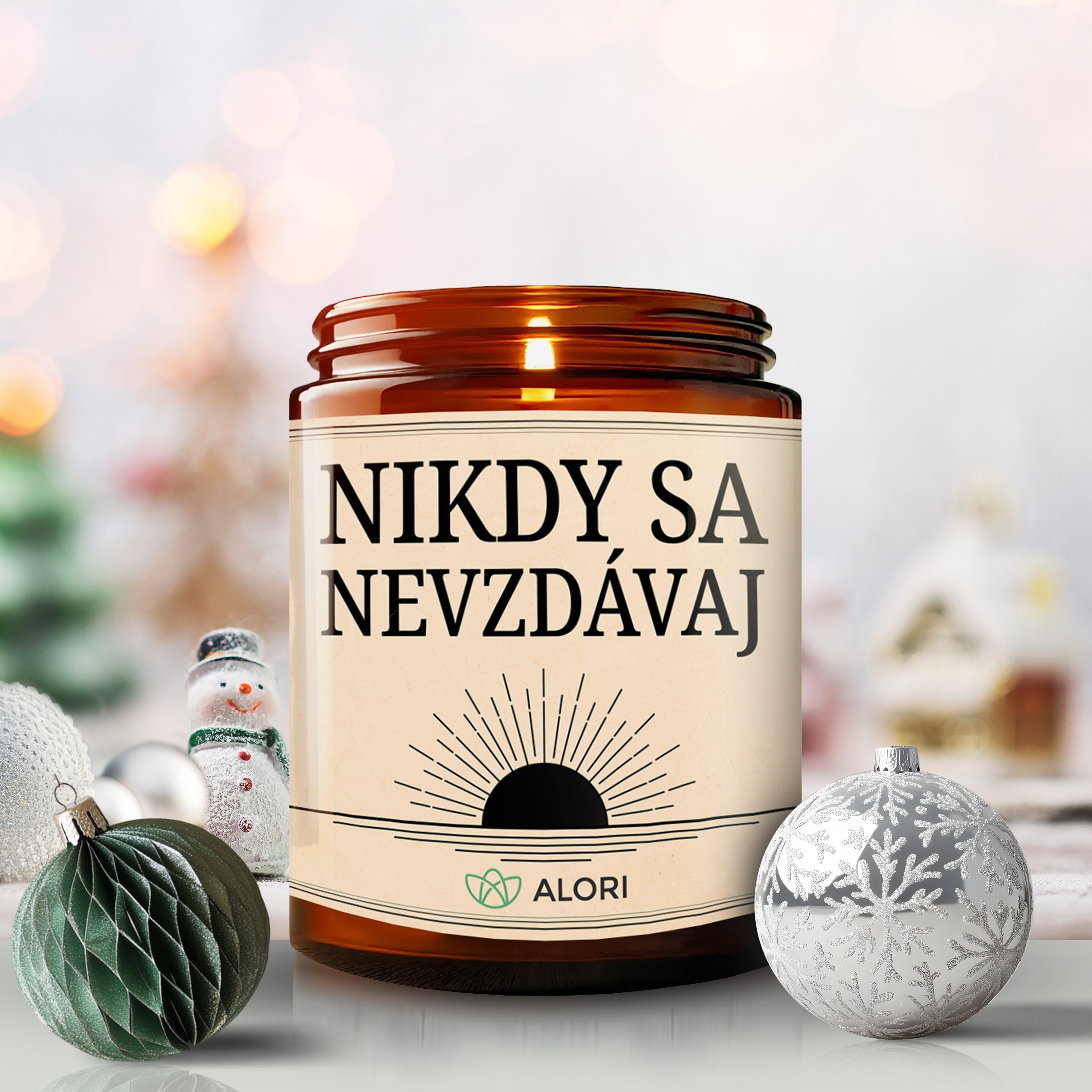 Sójová sviečka - NIKDY SA NEVZDÁVAJ